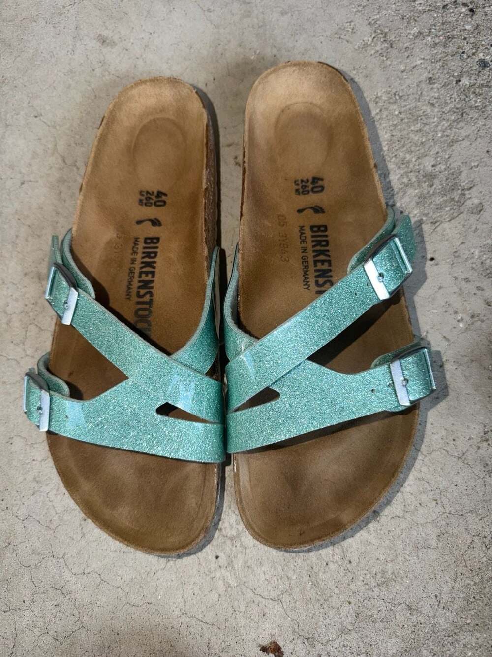 Birkenstock Yao Balance II Magic Galaxy Mineral Slide Sandals Size 40